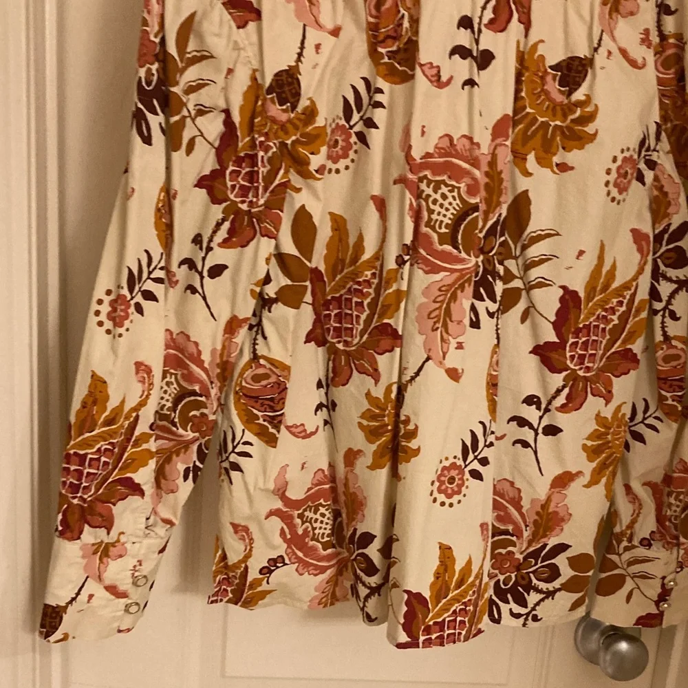 Floral Print Women's Blouse